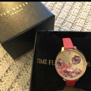 Ted Baker leather strap watch